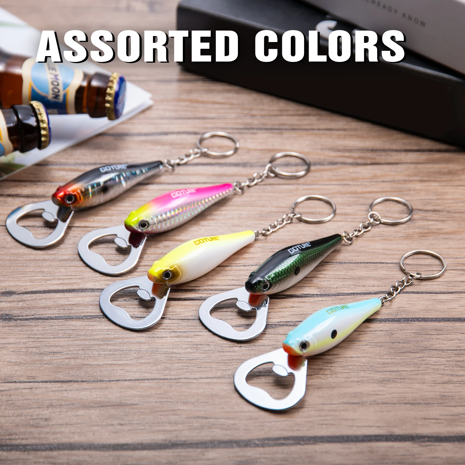 Kitchen Gadgets Everyone Needs - Goture-rebotellas con señuelo de pesca, accesorio