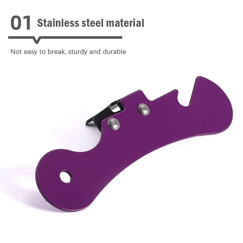 Kitchen Gadgets Brand - Abrelatas Manual de acero inoxidable, para