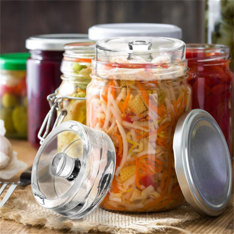Kitchen Gadgets And Equipment - Pesas de vidrio fermentado transparente con