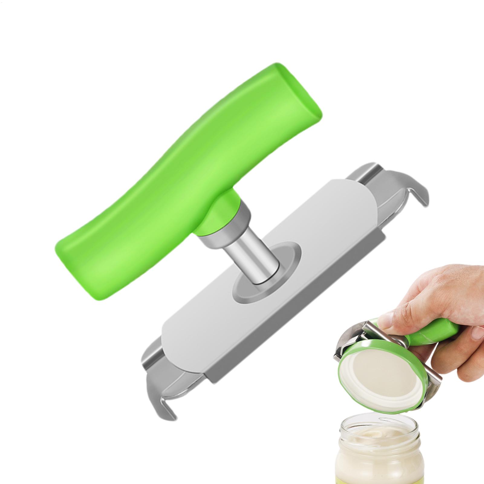 Kitchen Gadgets Jar Openers - Abrelatas Multifuncional de Acero Inoxidable, Ajustable,
