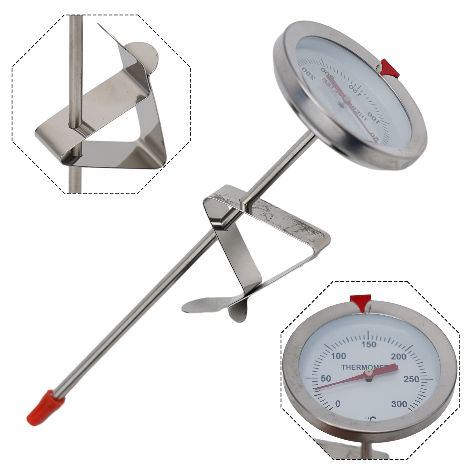 Kitchen Gadgets And Equipment - Termómetro de sonda de acero inoxidable,