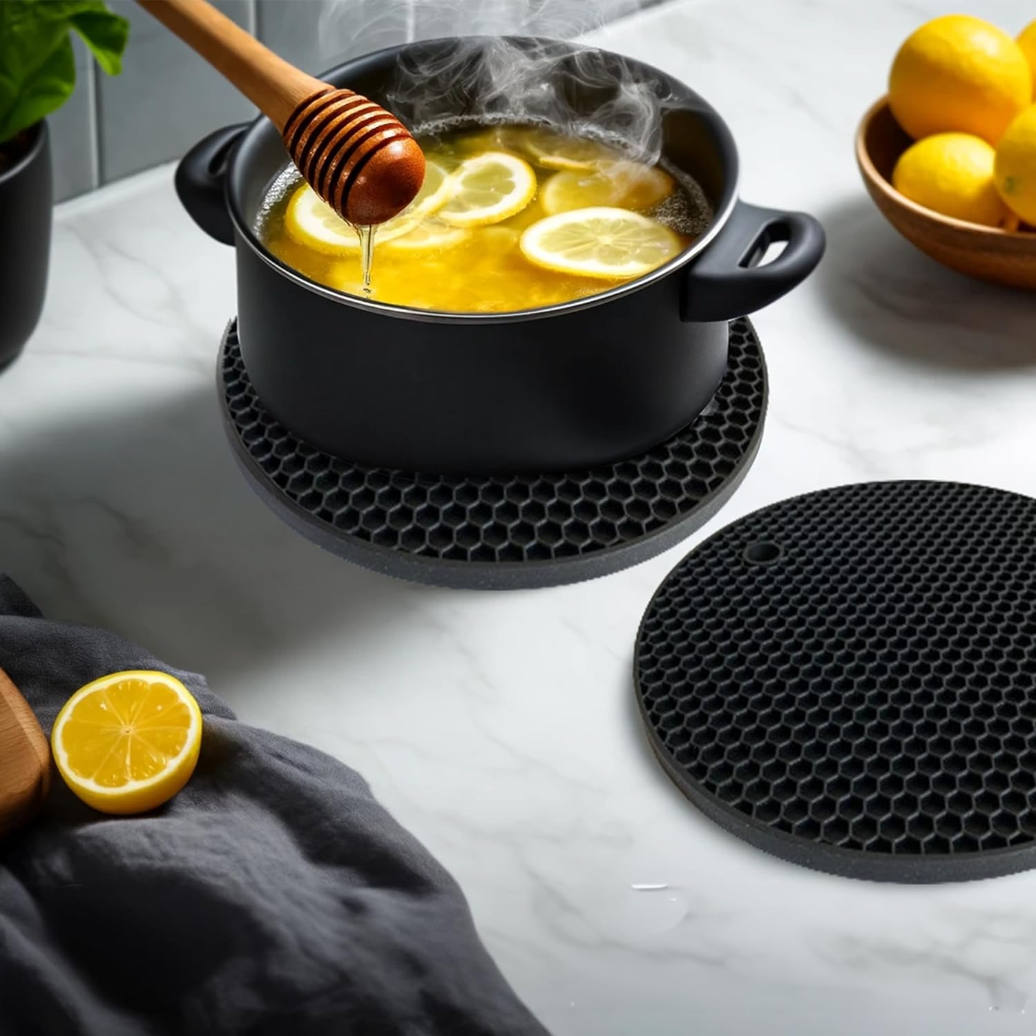Kitchen Gadgets Jar Openers - Alfombrillas Trivet de silicona resistentes al