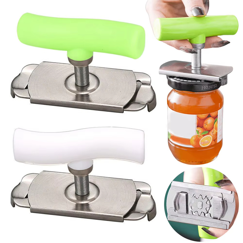 Kitchen Gadgets Jar Openers - Abrelatas Multiusos de Acero Inoxidable |