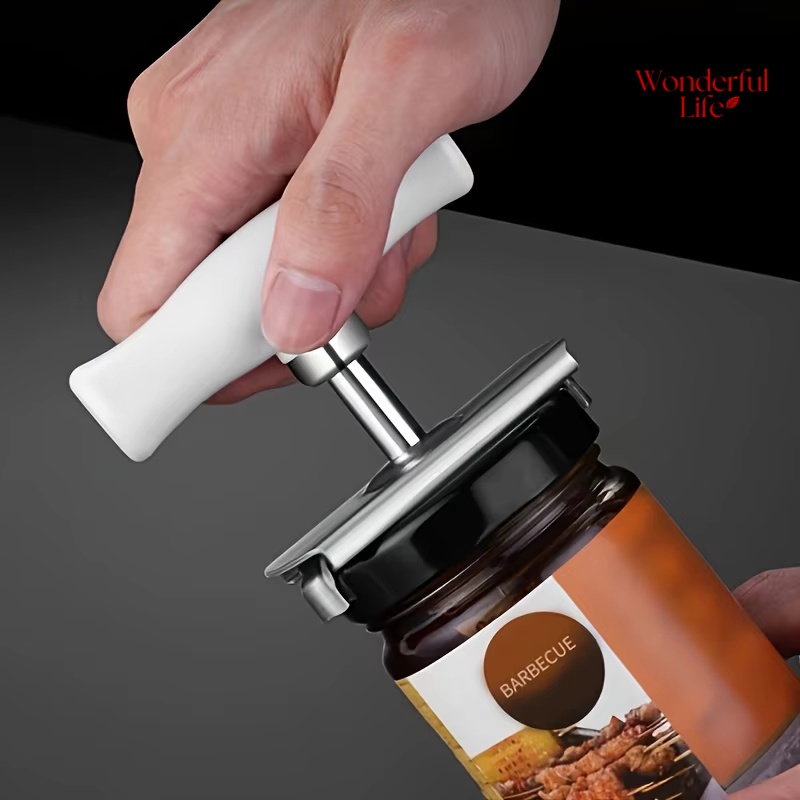 Kitchen Gadgets Jar Openers - Abrebotellas Multifuncional Ajustable de Acero Inoxidable,