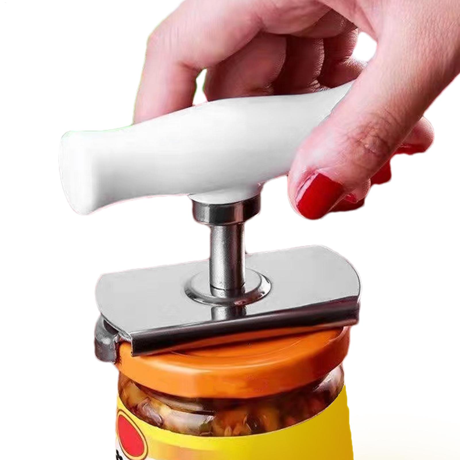 Kitchen Gadgets Jar Openers - Abrelatas Multifuncional de Acero Inoxidable, Ajustable,