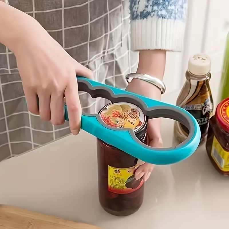 Kitchen Gadgets Jar Openers - Abrelatas y abridor de botellas multifunción,