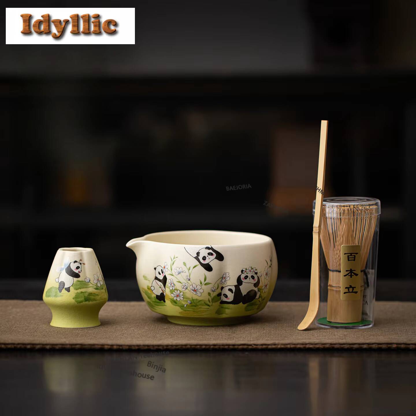 Kitchen Gadgets Japanese - Juego de té Rock Mineral White