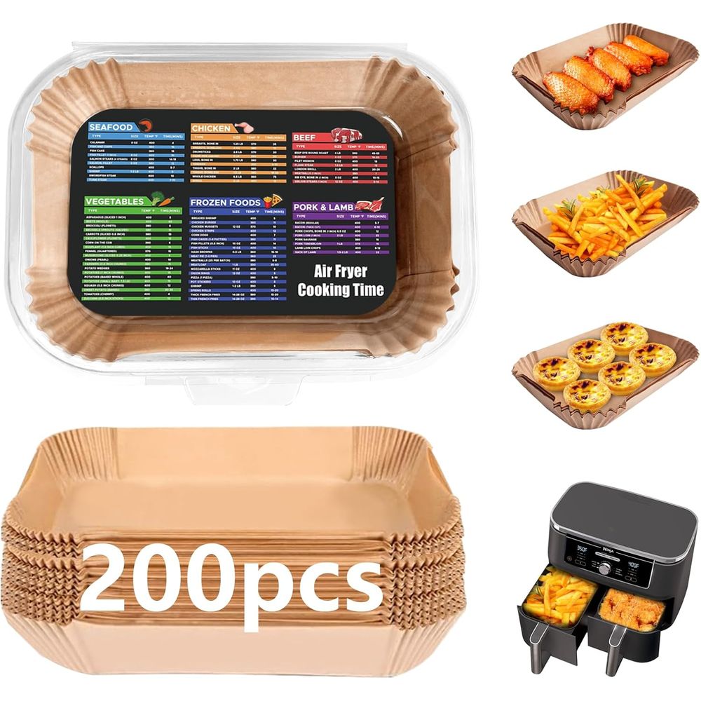 Air Fryer Accessories - 200 unidades de revestimientos para freidoras