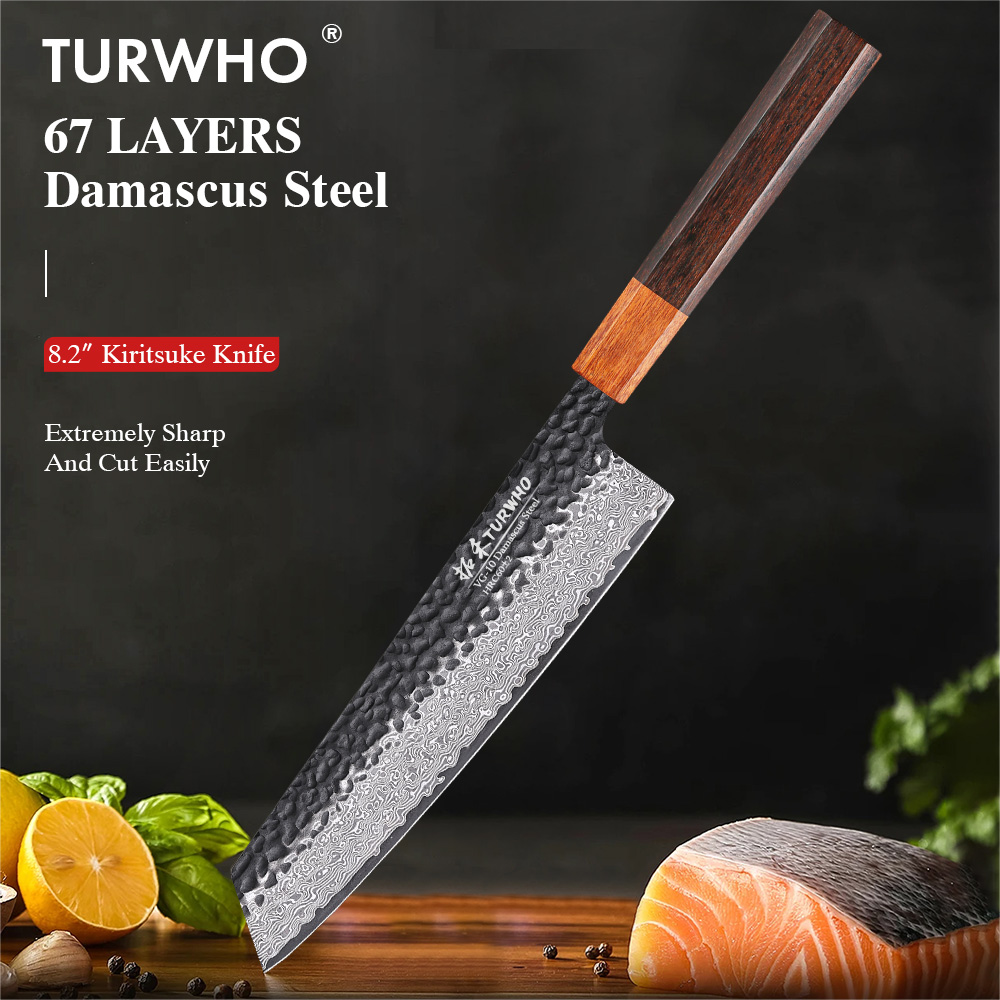 Kitchen Gadgets Japanese - TURWHO-cuchillo de Chef Kiritsuke japonés de