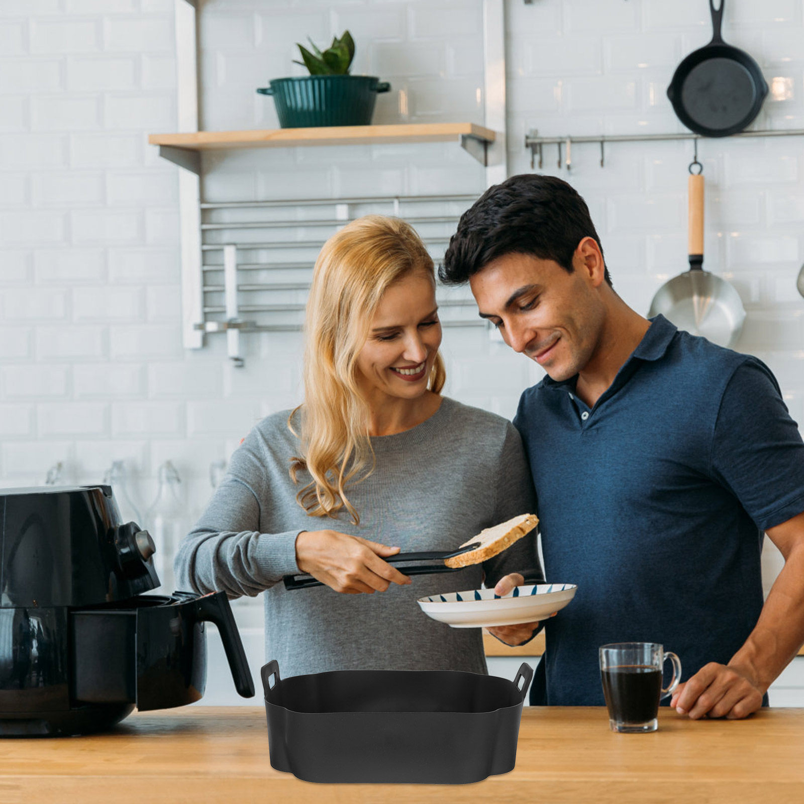 Air Fryer Accessories - Revestimiento de Silicona para Freidora de