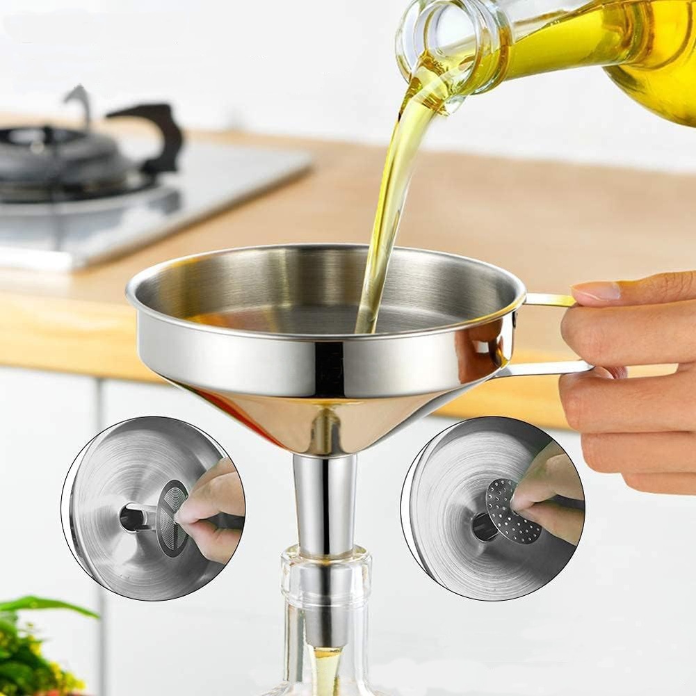 Embudo de acero inoxidable par - Kitchen Gadgets Oxo reseña y precio