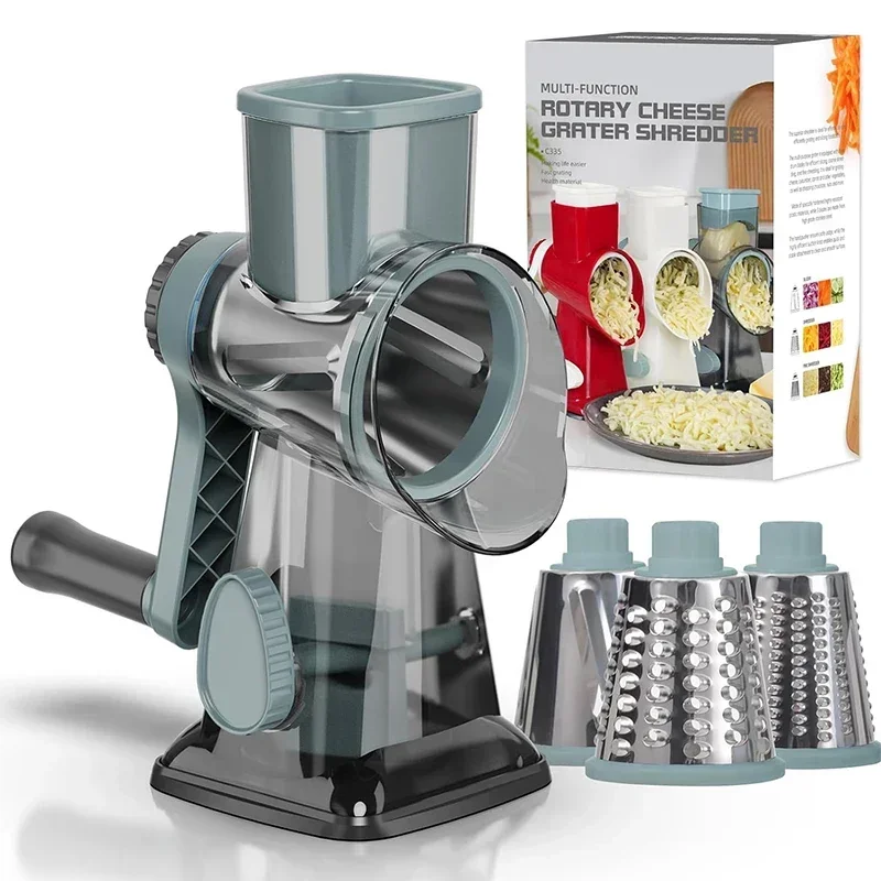 Rallador de Queso Rotatorio 3  - Kitchen Gadgets New 2025 reseña y precio