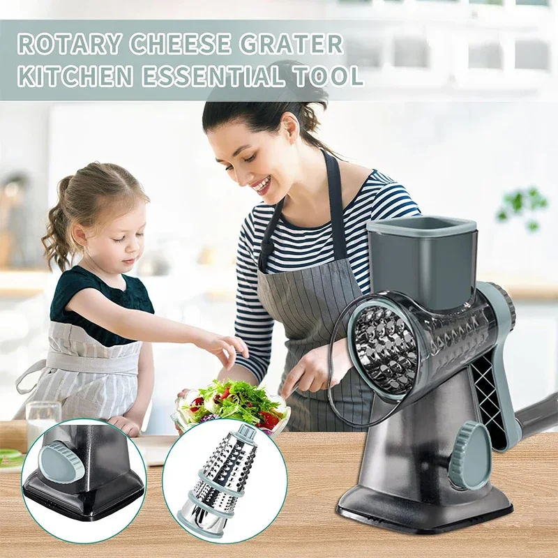 Rallador de Queso Rotatorio 3  - Kitchen Gadgets New 2025 reseña y precio