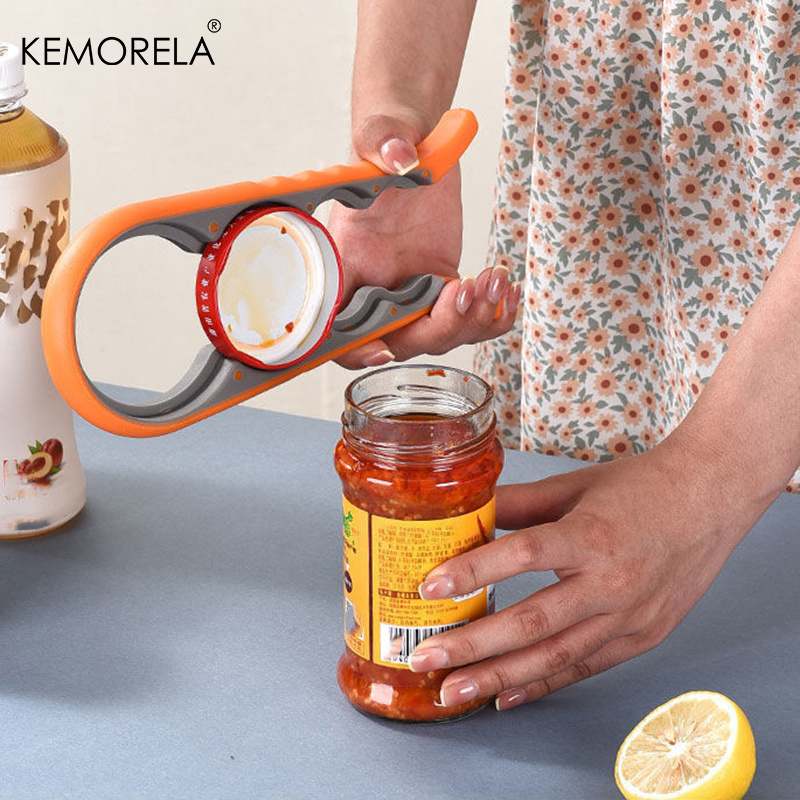 Abrelatas de fácil agarre 4 en - Kitchen Gadgets Jar Openers reseña y precio