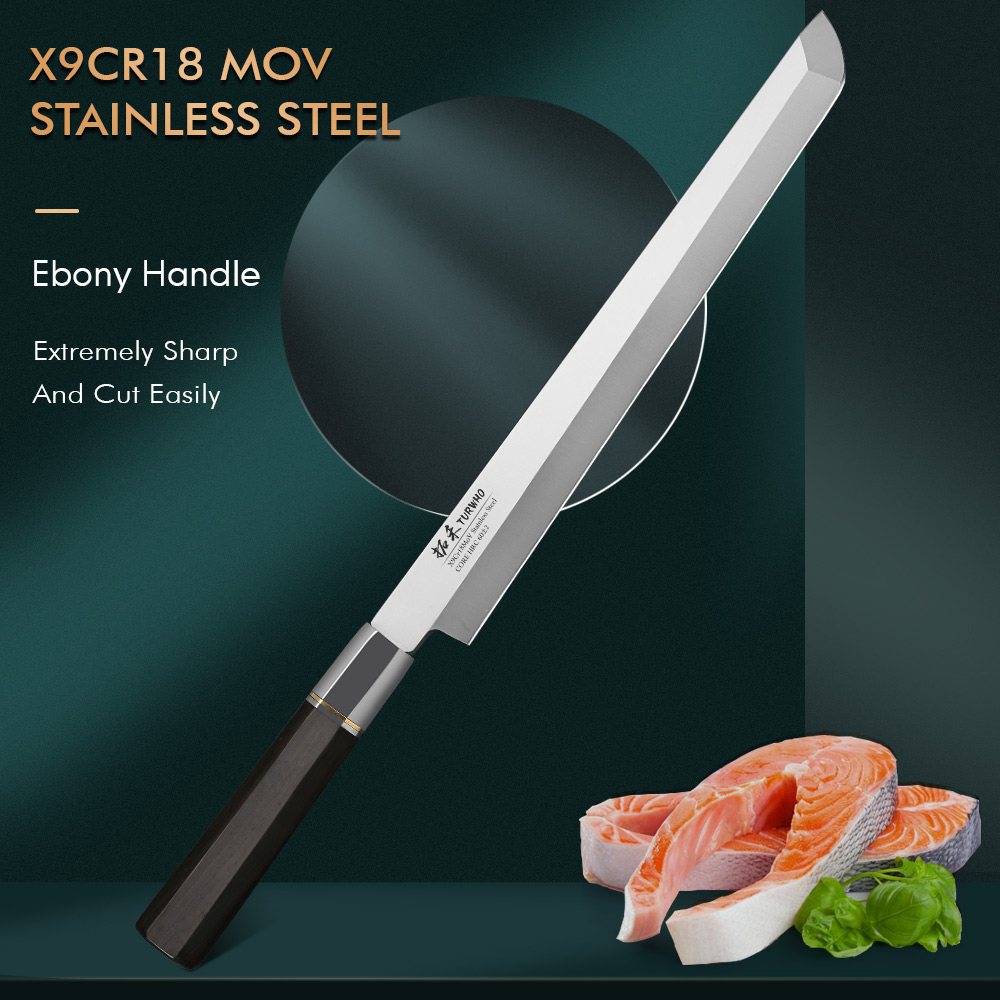 Cuchillo para sashimi Turwho-J - Kitchen Gadgets Japanese reseña y precio