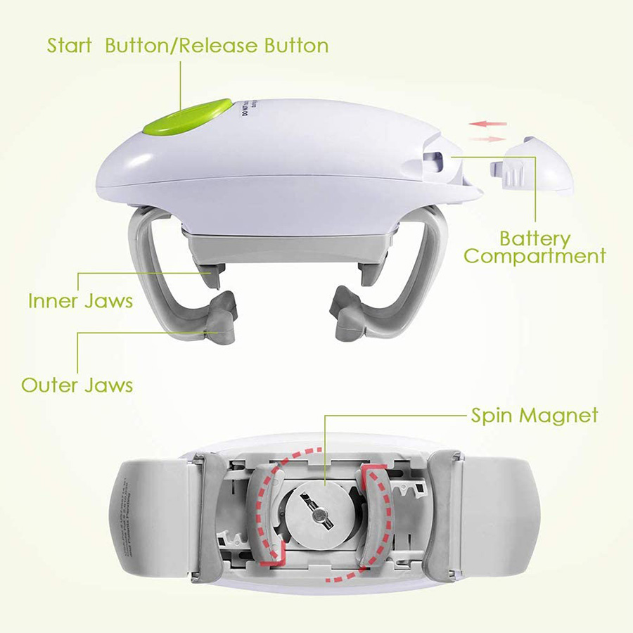 Abridor de latas eléctrico aut - Kitchen Gadgets Jar Openers reseña y precio