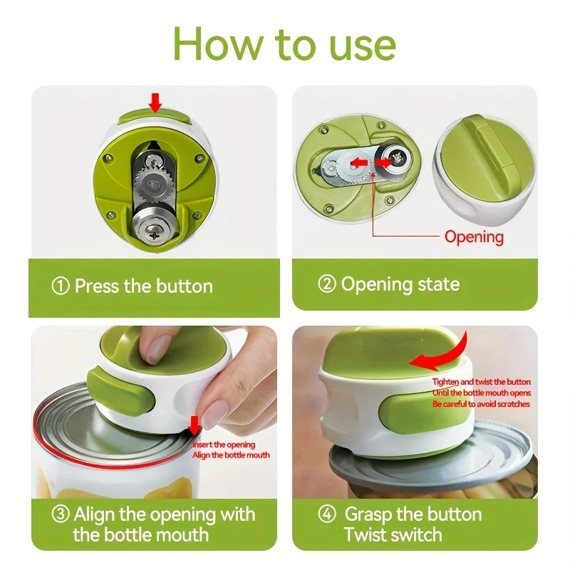 Abrelatas Manual Portátil, Abr - Kitchen Gadgets Jar Openers reseña y precio