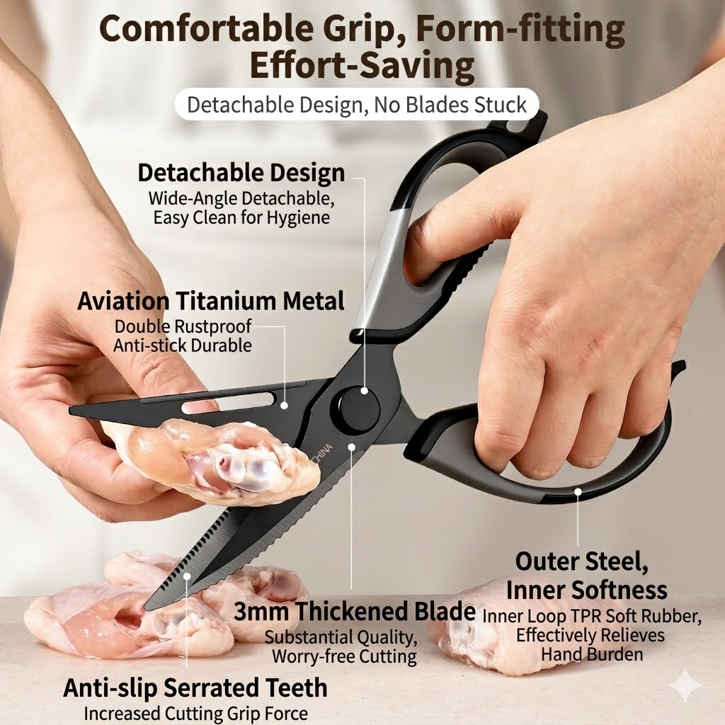 Tijeras de Cocina de Titanio p - Kitchen Gadgets Oxo reseña y precio