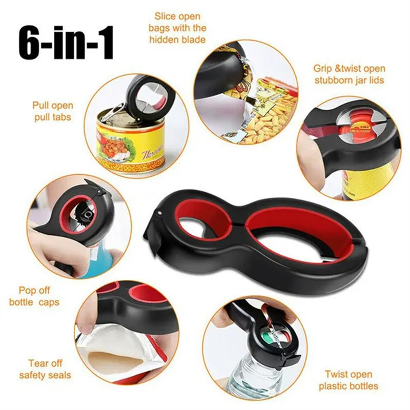 Abridor de botellas 6 en 1, ta - Kitchen Gadgets Jar Openers reseña y precio