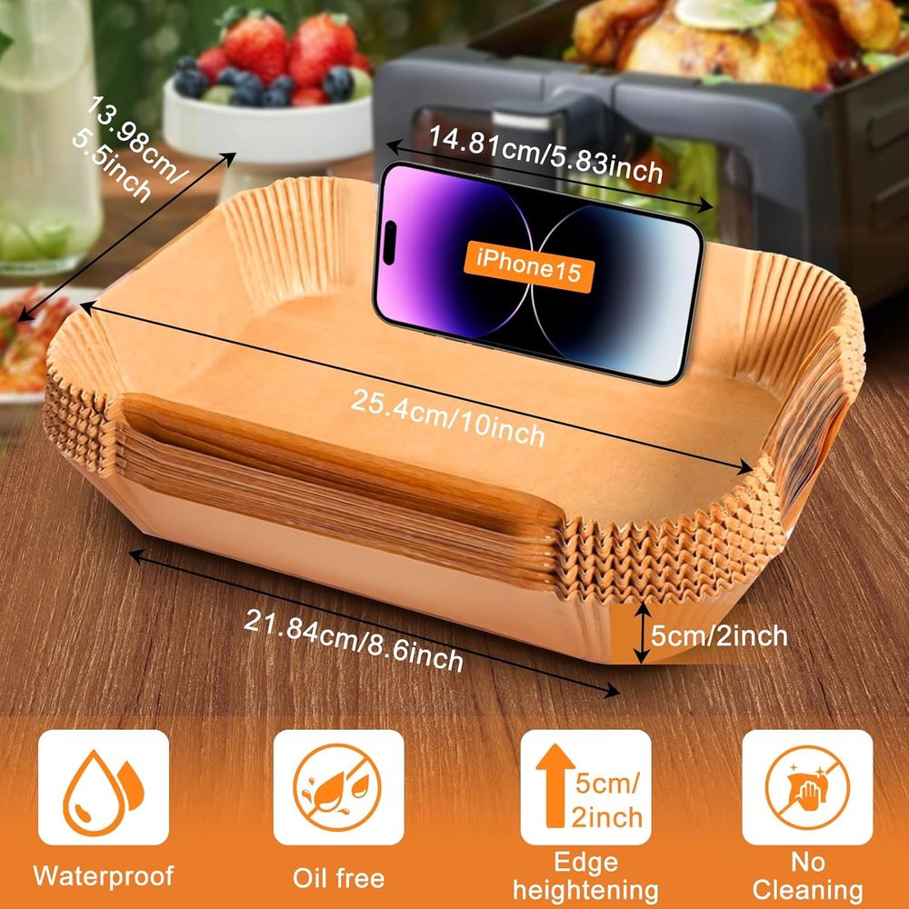 200 unidades de revestimientos - Air Fryer Accessories reseña y precio
