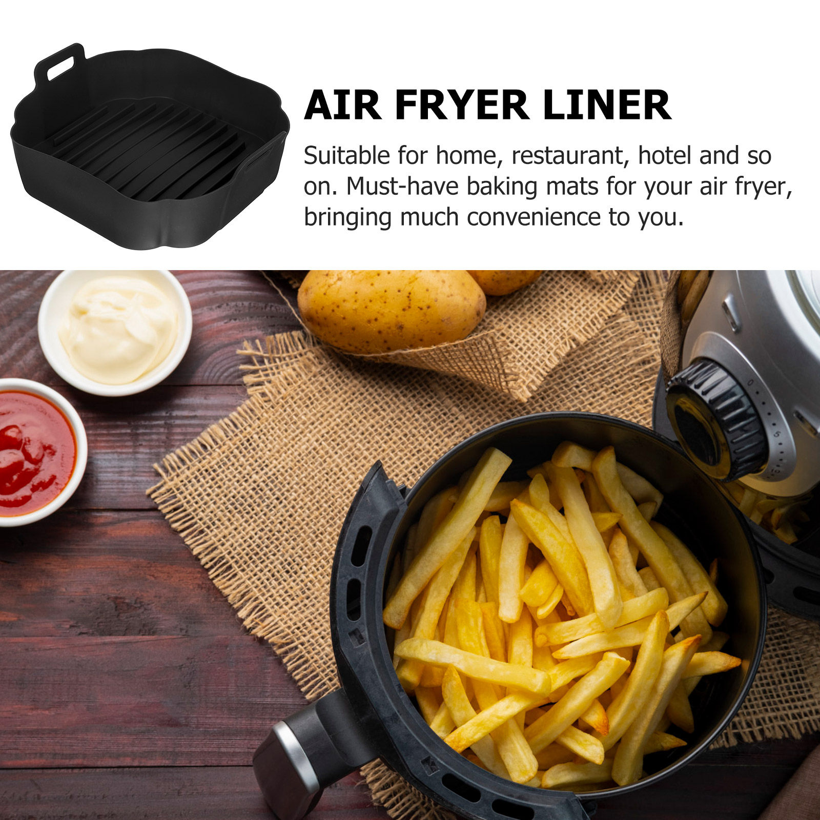 Revestimiento de Silicona para - Air Fryer Accessories reseña y precio