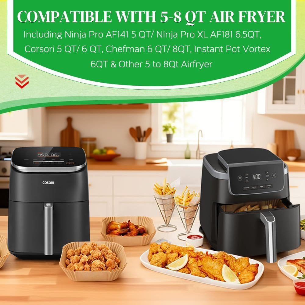 300 Forros de Papel Desechable - Air Fryer Accessories reseña y precio